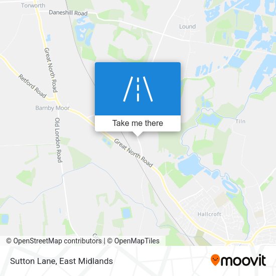 Sutton Lane map