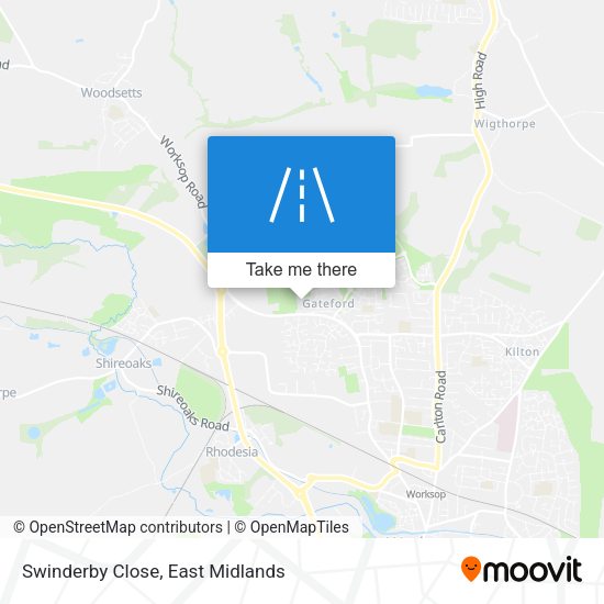 Swinderby Close map