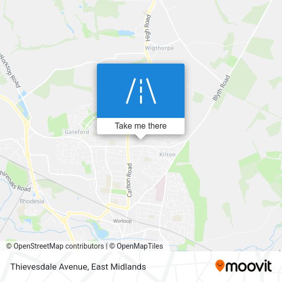 Thievesdale Avenue map