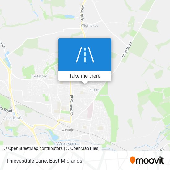 Thievesdale Lane map