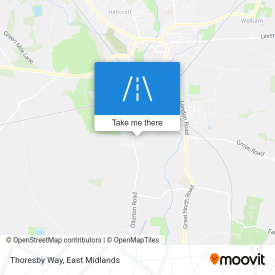 Thoresby Way map