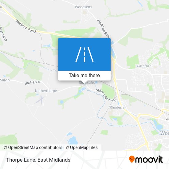 Thorpe Lane map