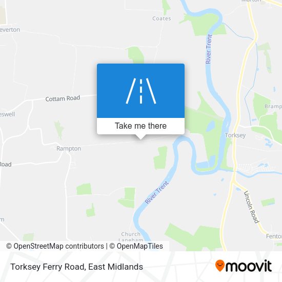 Torksey Ferry Road map