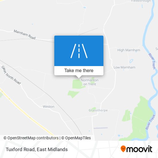 Tuxford Road map