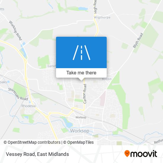 Vessey Road map