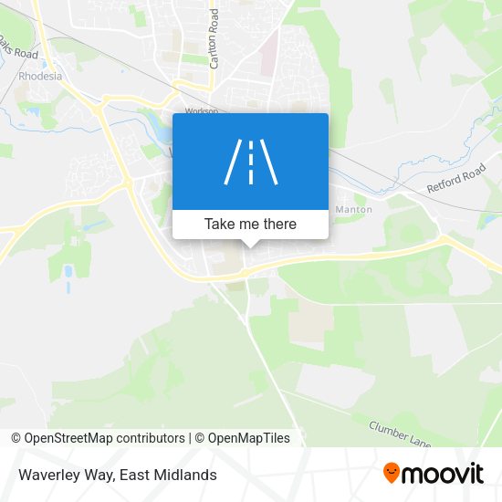 Waverley Way map