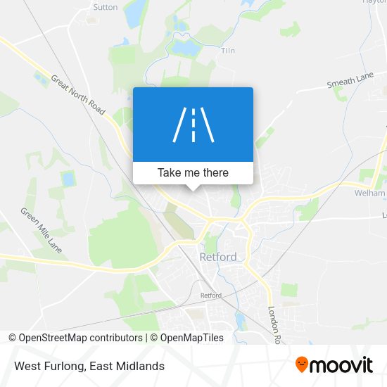 West Furlong map
