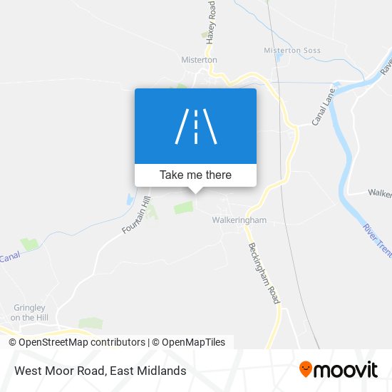 West Moor Road map