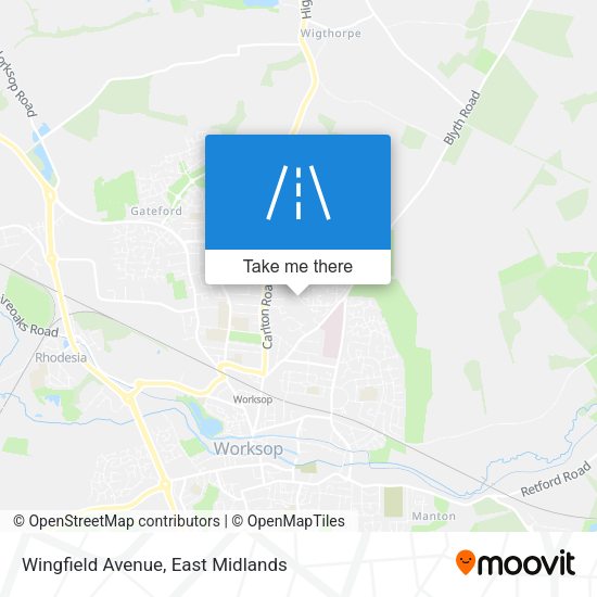 Wingfield Avenue map