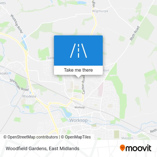 Woodfield Gardens map