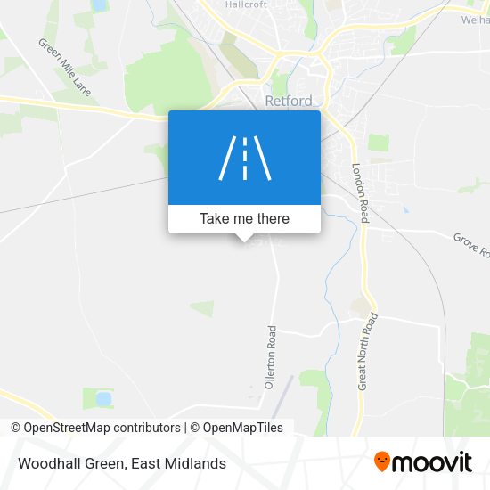 Woodhall Green map