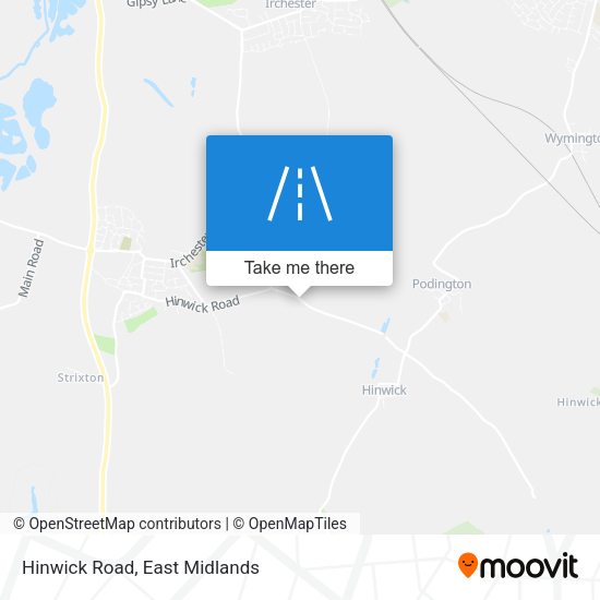 Hinwick Road map
