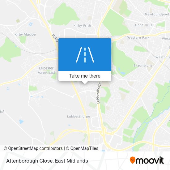 Attenborough Close map