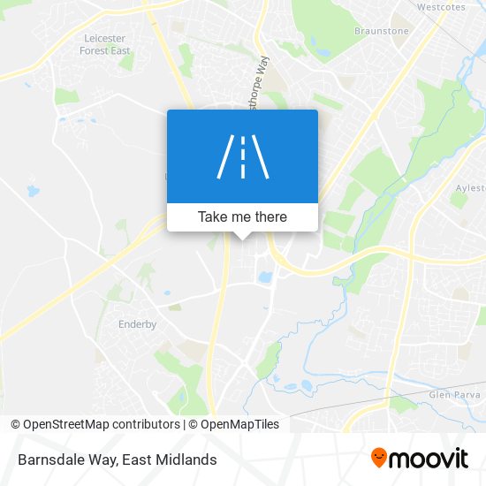 Barnsdale Way map