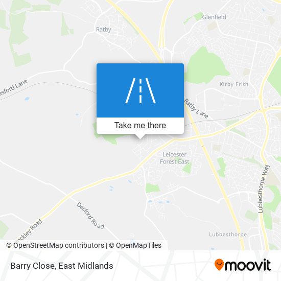 Barry Close map