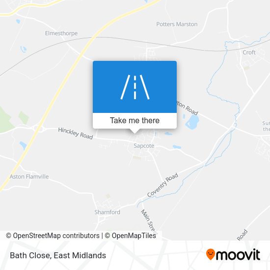 Bath Close map