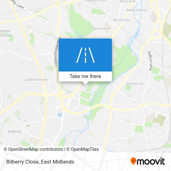 Bilberry Close map