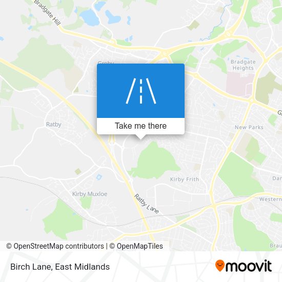 Birch Lane map