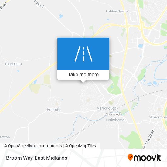 Broom Way map