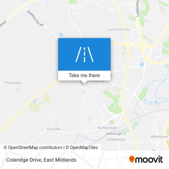 Coleridge Drive map