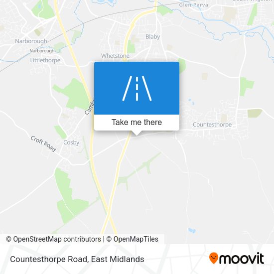 Countesthorpe Road map