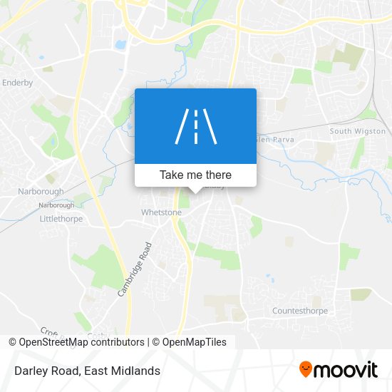 Darley Road map