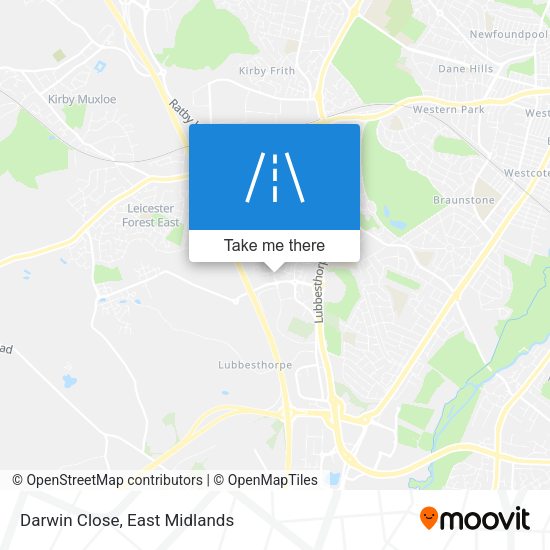 Darwin Close map