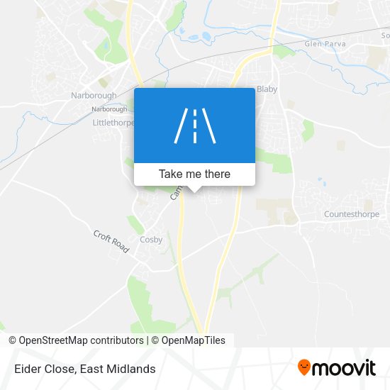 Eider Close map