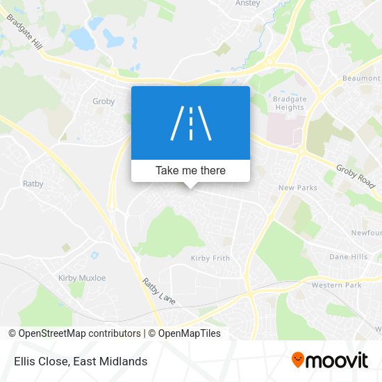 Ellis Close map