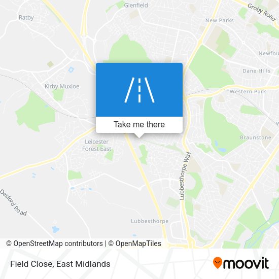 Field Close map