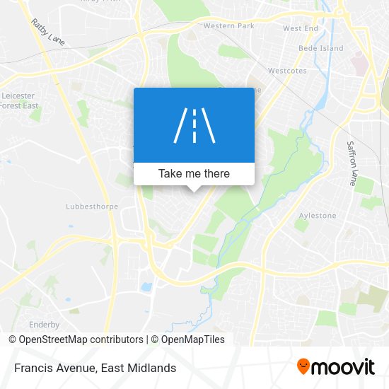 Francis Avenue map