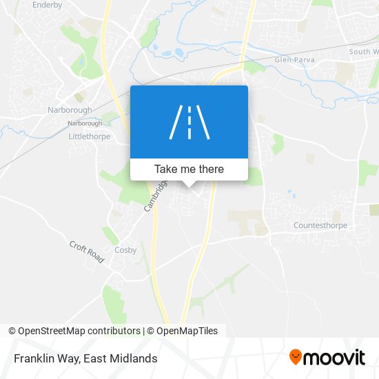 Franklin Way map