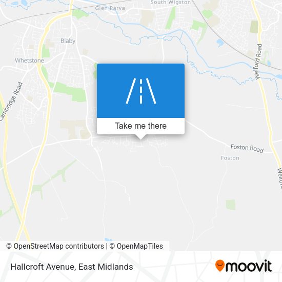 Hallcroft Avenue map