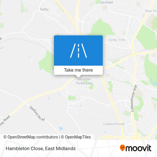 Hambleton Close map
