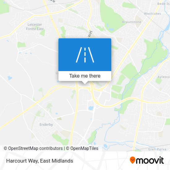 Harcourt Way map