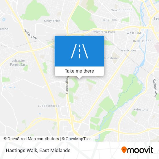 Hastings Walk map