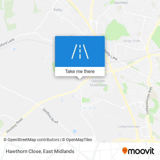 Hawthorn Close map