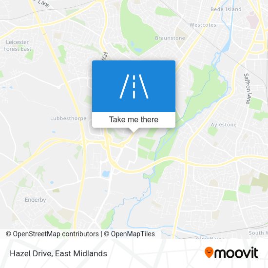 Hazel Drive map