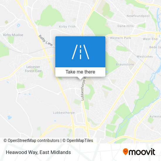 Heawood Way map