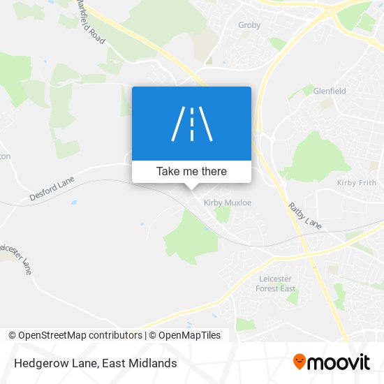 Hedgerow Lane map