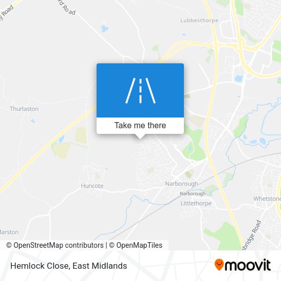 Hemlock Close map