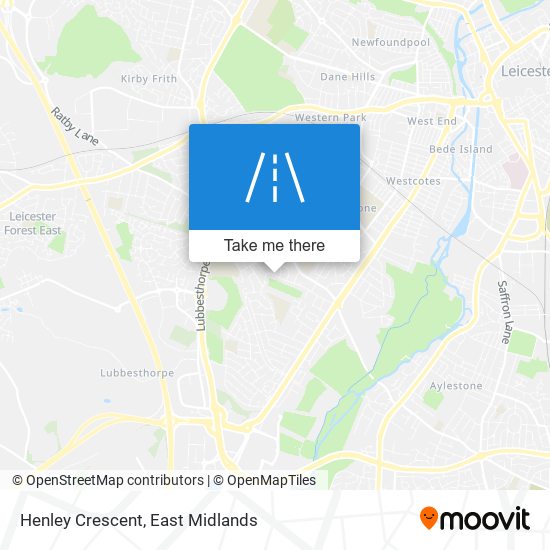 Henley Crescent map