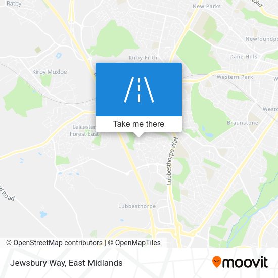 Jewsbury Way map