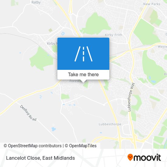 Lancelot Close map