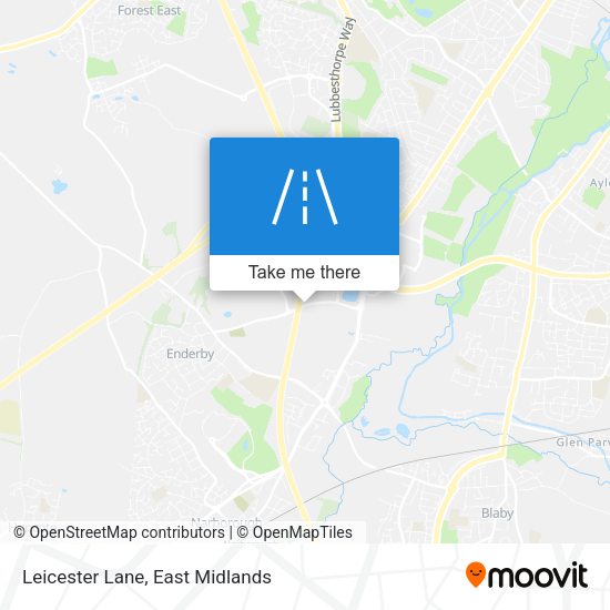 Leicester Lane map