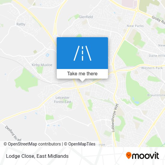 Lodge Close map