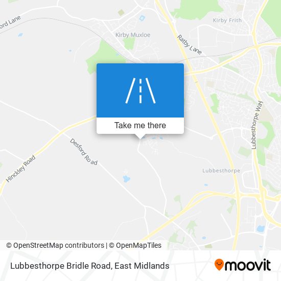 Lubbesthorpe Bridle Road map