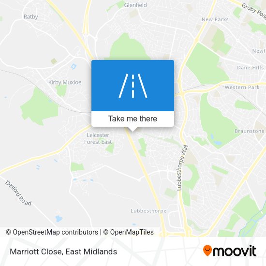 Marriott Close map