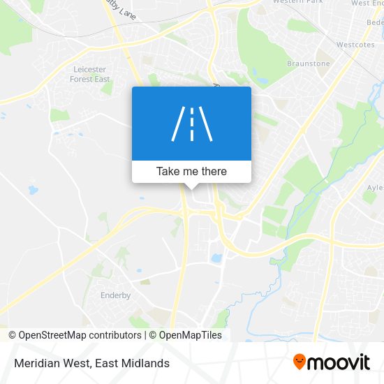 Meridian West map