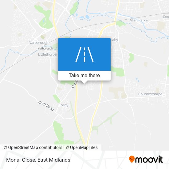 Monal Close map